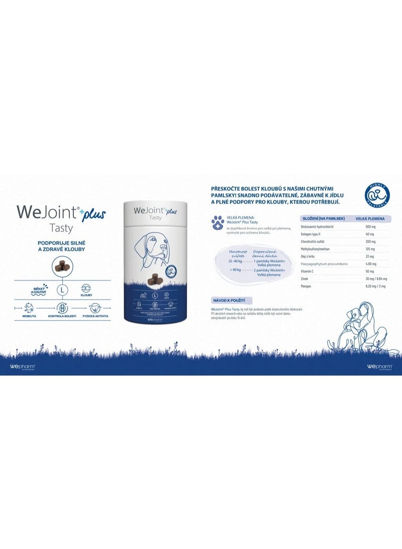 WEPHARM WeJoint Plus Tasty, Joint Support Soft Chews, Intensive Mobility & Cartilage Care for Small Breed Dogs & Cats 30 Chews From Varmacy - Image 2